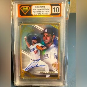 Mitch White Autographed slab 2021